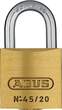 ABUS Padlock brass 45/20 kd. Lock-Tag