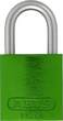 ABUS Padlock aluminium 72LL/40 green KD Lock-Tag