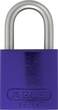 ABUS Padlock aluminium 72LL/40 purple KD Lock-Tag