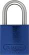 ABUS Padlock aluminium 72LL/40 blue KD Lock-Tag