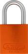 ABUS Padlock aluminium 72LL/40 orange KD Lock-Tag