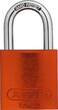 ABUS Padlock aluminium 72/40 orange KD Lock-Tag