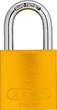 ABUS Padlock aluminium 72/40 yellow KD Lock-Tag