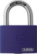 ABUS Padlock aluminium T65AL/40 purple Lock-Tag