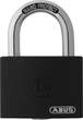 ABUS Padlock aluminium T65AL/40 black Lock-Tag