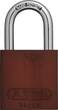 ABUS Padlock aluminium 72/40 brown KD Lock-Tag
