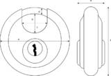 ABUS Padlock 23/70 B/DFNLI