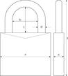 ABUS Combination Lock 145/40 green Lock-Tag