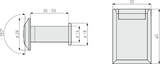 ABUS Door viewer 2300 S CL/DFNLI