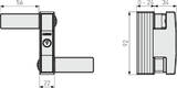 ABUS Additional window lock 2530 W CL/DFNLIGB