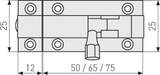 ABUS Weather resistant brass barrel bolt 96/75 CL/DFNLI