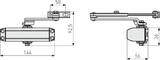 ABUS Door closer AC4223 S DEFSPPNL