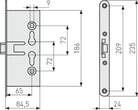 ABUS Mortice lock EFS65
