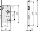 ABUS Mortice Lock ES Bad universal S