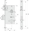 ABUS Mortice Lock ESK PZ2 universal S