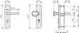 ABUS Door fitting KLZS714 F2 two handles