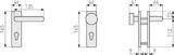 ABUS Door fitting KFG two handles SB