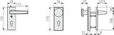ABUS Door fitting KKT512 F2 CL/DFNLI