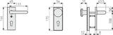 ABUS Door fitting KKT512 F1 FS