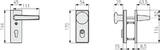 ABUS Door fitting KKZS700 F1 two handles