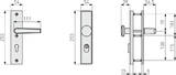 ABUS Door fitting KLS114 ZS F2