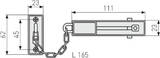 ABUS Door chain SK66 M B/DFNLI
