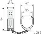 ABUS Door chain SK99 S B/DFNLI