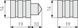 ABUS Hinge side lock (hinge side) TAS82 CL/DFNLI