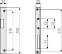 ABUS Angled strike plate WST R HG CLC/DFNLI