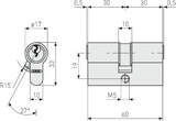 ABUS door cylinder TI14ST 35/55 ka. no.2