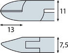 ELORA Electronic Side Cutter ESD with bevel, ELORA-4530-M E 2K