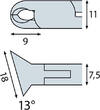 ELORA Electronic Oblique Cutter ESD with fine bevel, ELORA-4590-F E 2K