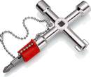 KNIPEX KNIPEX 00 11 03 Control Cabinet Key for all standard cabinets and shut-off systems 76 mm