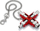 KNIPEX KNIPEX 00 11 06 Universal Key for all standard cabinets and shut-off systems 90 mm (self-service card/blister)