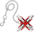 KNIPEX KNIPEX 00 11 06 Universal Key for all standard cabinets and shut-off systems 90 mm (self-service card/blister)