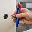 KNIPEX KNIPEX 00 11 07 Pen-Style Control Cabinet Key for all standard cabinets and shut-off systems 145 mm (self-service card/bl