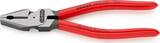 KNIPEX KNIPEX 02 01 180 SB High Leverage Combination Pliers plastic coated black atramentized 180 mm (self-service card/blister)