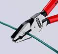 KNIPEX KNIPEX 02 01 200 High Leverage Combination Pliers plastic coated black atramentized 200 mm