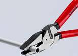 KNIPEX KNIPEX 02 01 225 SB High Leverage Combination Pliers plastic coated black atramentized 225 mm (self-service card/blister)