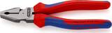 KNIPEX KNIPEX 02 02 180 High Leverage Combination Pliers with multi-component grips black atramentized 180 mm