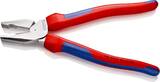 KNIPEX KNIPEX 02 05 225 High Leverage Combination Pliers with multi-component grips chrome-plated 225 mm