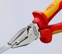 KNIPEX KNIPEX 02 06 180 SB High Leverage Combination Pliers insulated with multi-component grips, VDE-tested chrome-plated 180 m