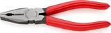 KNIPEX KNIPEX 03 01 160 EAN Combination Pliers plastic coated black atramentized 160 mm