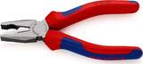 KNIPEX KNIPEX 03 02 160 Pince universelle avec gaines bi-matière noire atramentisée 160 mm