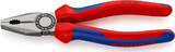 KNIPEX KNIPEX 03 02 180 Combination Pliers with multi-component grips black atramentized 180 mm