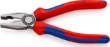 KNIPEX KNIPEX 03 02 180 Combination Pliers with multi-component grips black atramentized 180 mm