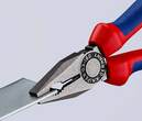 KNIPEX KNIPEX 03 02 180 Combination Pliers with multi-component grips black atramentized 180 mm