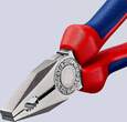 KNIPEX KNIPEX 03 05 180 Combination Pliers with multi-component grips chrome-plated 180 mm