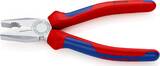 KNIPEX KNIPEX 03 05 200 SB Combination Pliers with multi-component grips chrome-plated 200 mm (self-service card/blister)