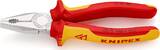 KNIPEX KNIPEX 03 06 180 SB Combination Pliers insulated with multi-component grips, VDE-tested chrome-plated 180 mm (self-servic